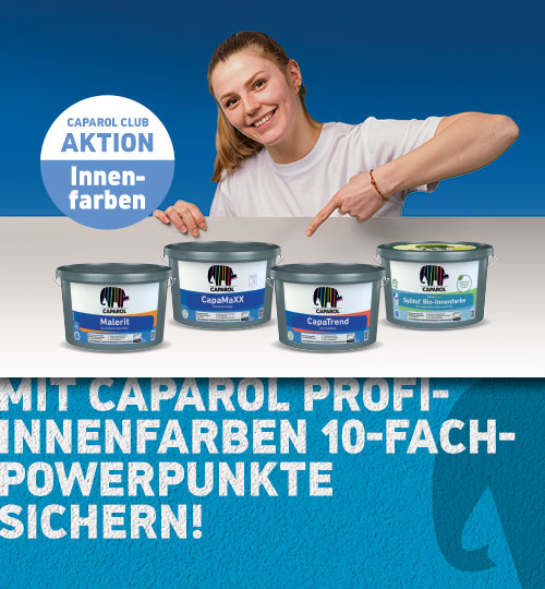 Jetzt mit Caparol Profi-Innenfarben 10-fach-PowerPunkte sichern!