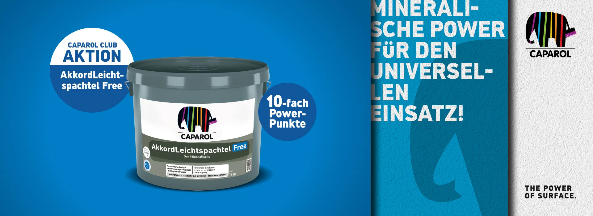 Jetzt 10-fach-Punkte abstauben – mit dem AkkordLeichtspachtel Free!