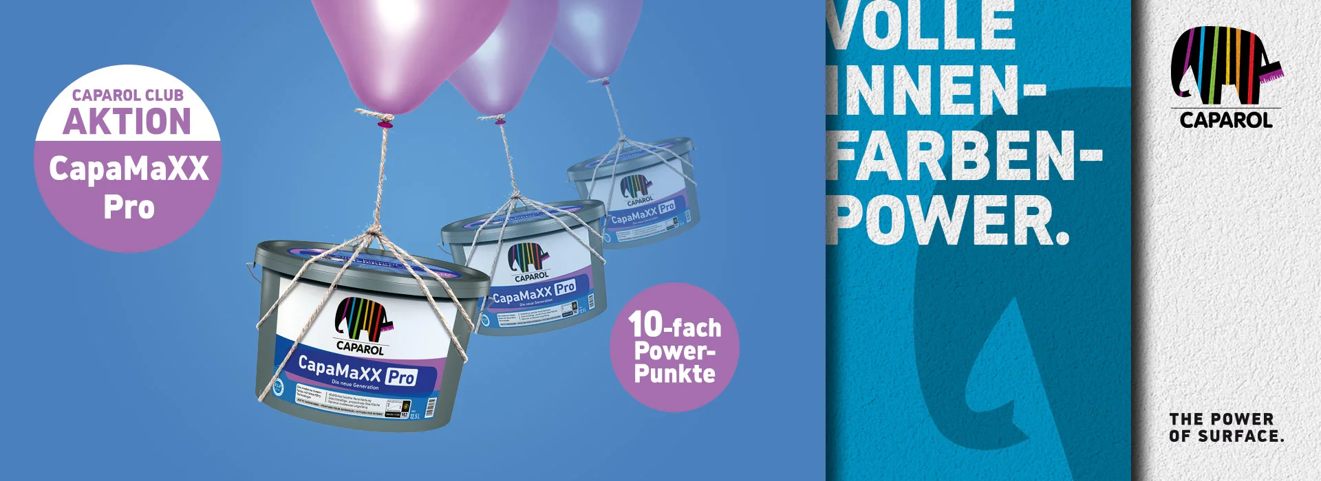 Volle Innenfarben-Power.