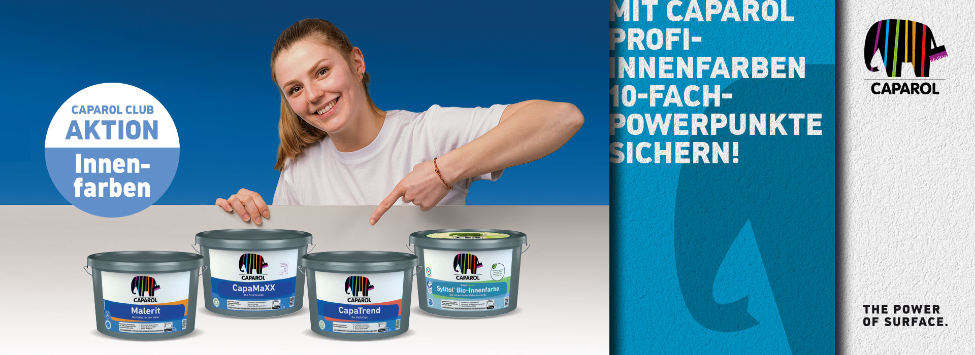Jetzt mit Caparol Profi-Innenfarben 10-fach-PowerPunkte sichern!